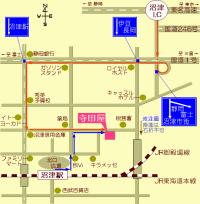 いけばな・茶の湯道具寺田屋の周辺地図